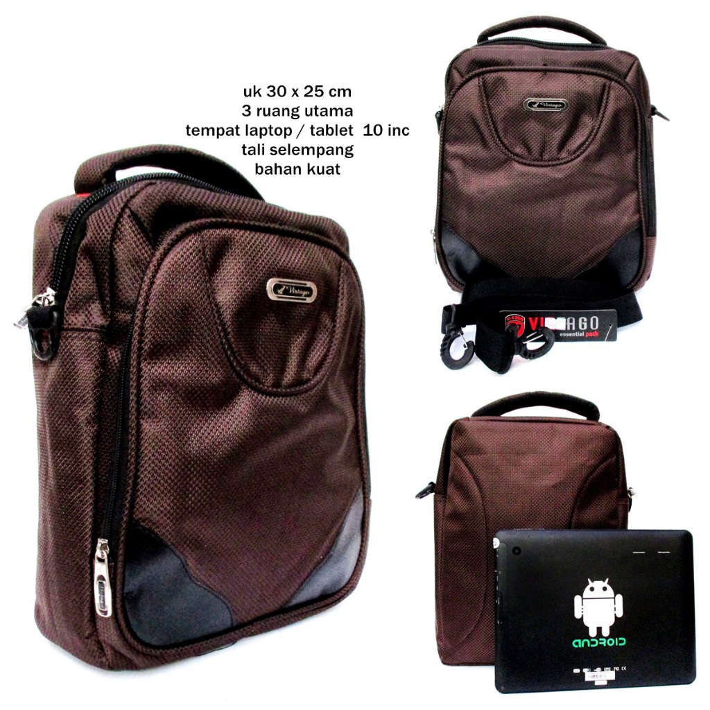 Tas kasual pria selempang Nylon Slim Virta Original