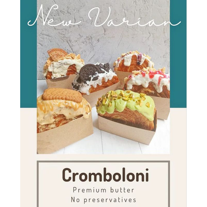 

Fitrecipe - Premium Sourdough Cromboloni premium butter non dairy cream low sugar no preservatives