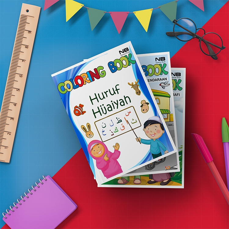 

Buku Mewarnai Anak TK PAUD Buku Mewarnai Gambar HURUF HIJAIYAH