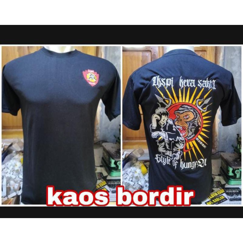 kaos bordir ikspi kera sakti/kaos bordir iks