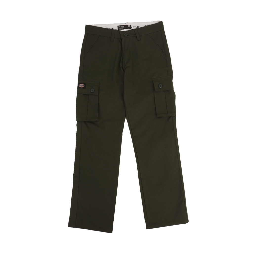 Goster Slim Straight Cargo Pants - Savas Olive Green