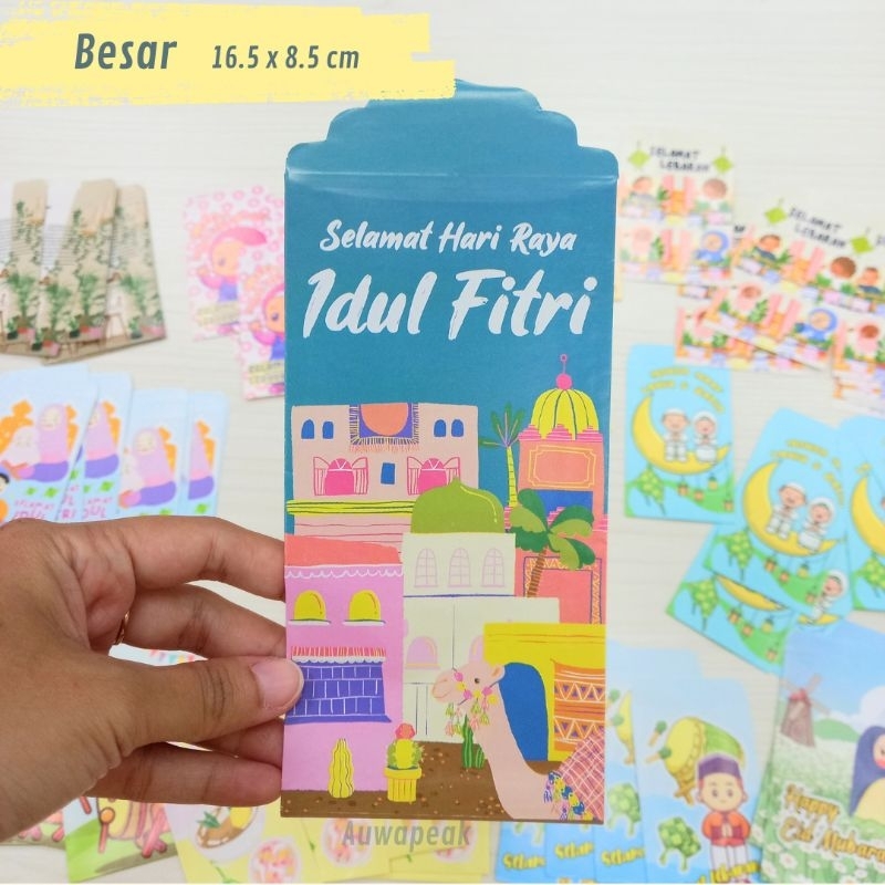 

[BESAR isi 8 pcs] Amplop Lebaran Lucu 2024 | Amplop Idul Fitri Murah