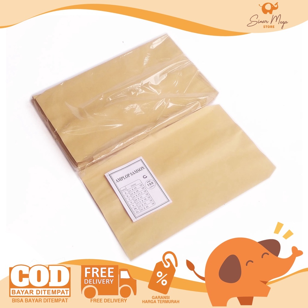 

Guanaco Amplop Samson C Pak Isi 100 buah Murah Berkualitas