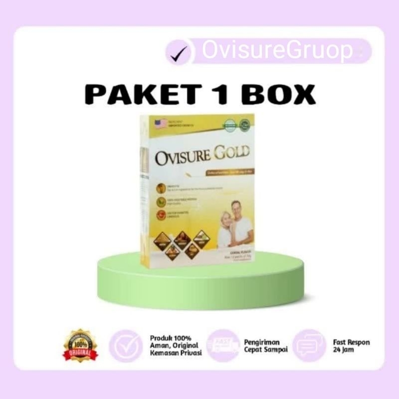 

1 BOX OVISURE GOLD MILK SUSU OBAT TULANG DAN SENDI YG SEHAT 100% DIMFOR USA