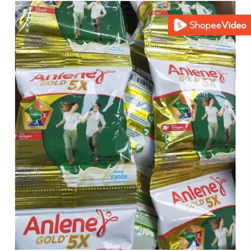 

{READY~LANGSUNG KIRIM} Susu ANLENE GOLD x5 1 renteng isi 10 sachet -rasa vanila