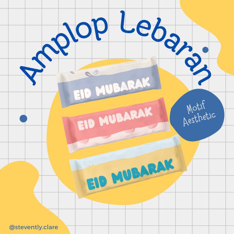 

Amplop Lebaran Unik Motif Aestetik Viral 2024 Angpao Premium Bisa custom nama