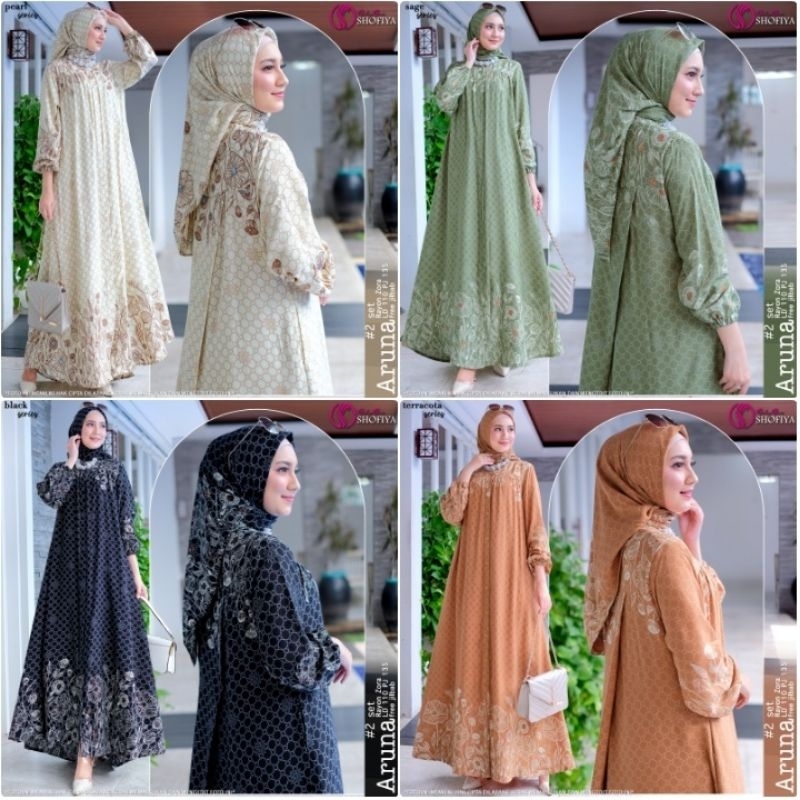 ARUNA gamis set hijab vol 2by GGS