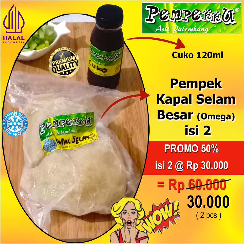 

Pempek Kapal Selam Besar isi 2 / Pempekku PROMO