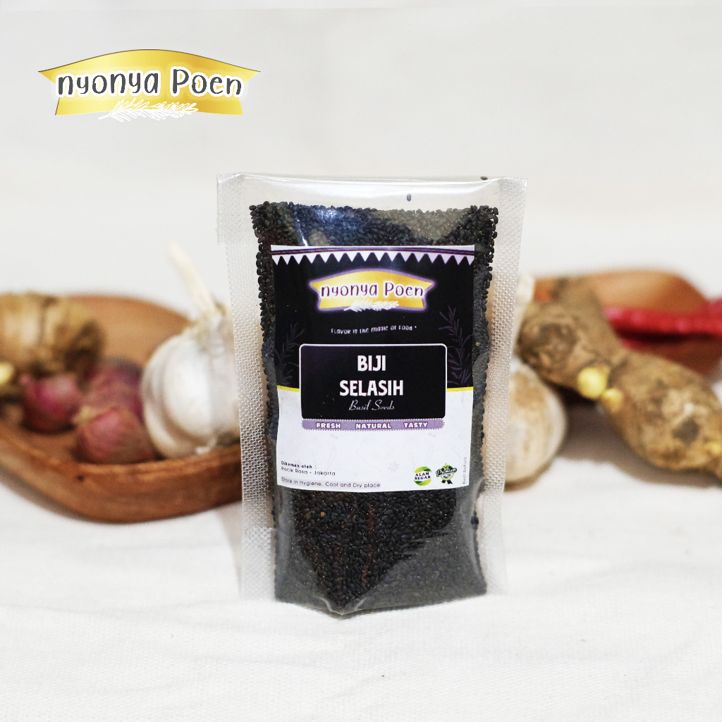 

NYONYA POEN | BIJI SELASIH KUALITAS SUPER BASIL SEED NATURAL REMPAH