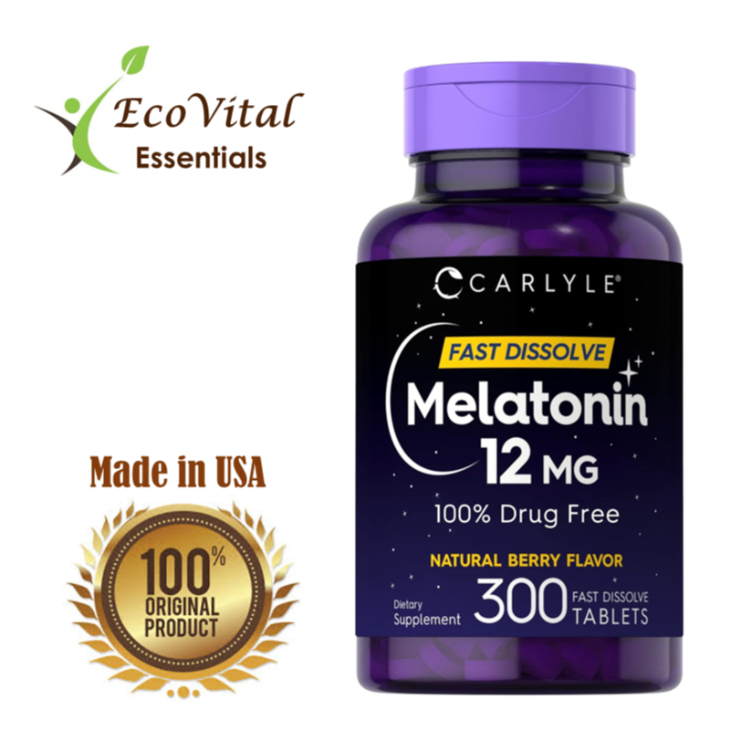 Melatonin 5mg & 12mg Carlyle (Sleep Aid / Bantu tidur lelap)