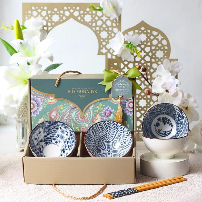 HAMPERS MANGKOK GIFT BOX SET MANGKOK LEBARAN HADIAH WEDDING PERNIKAHAN