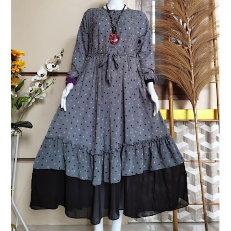 GAMIS DEWASA/GAMIS FABRIC CERUTY/GAMIS POLKA DEWASA