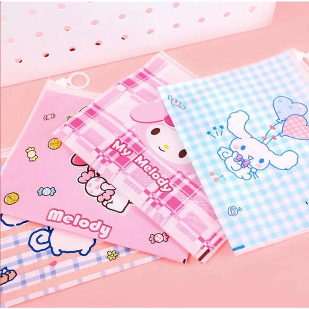 

Zipper Pouch Lotso Sanrio Cute / Pouch Makeup / Pouch Traveling / Tempat Pensil / Zipper Stationery / Pencil Case