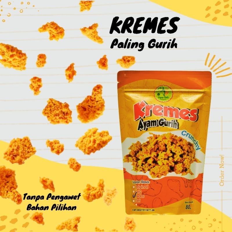 

Kremes Ayam Gurih (Kremesan) - Pedas