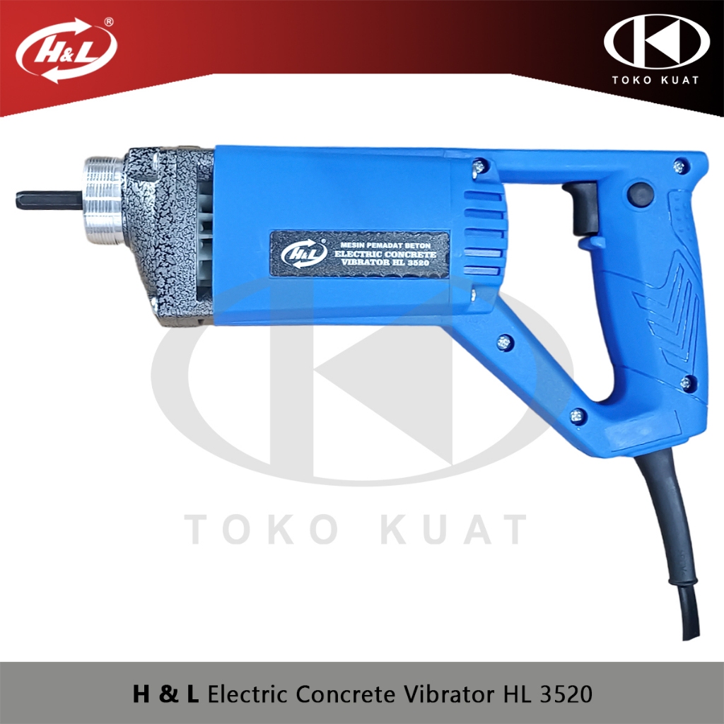 Mesin Pemadat Beton H & L Electric Concrete Vbrator 850 Watt HL 3520