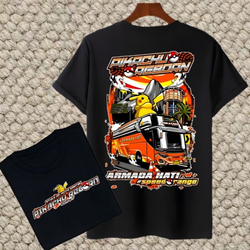 Baju atasan anak unisex gambar busmania vegas X winspector terbaru / kaos anak-anak bus telolet gamb