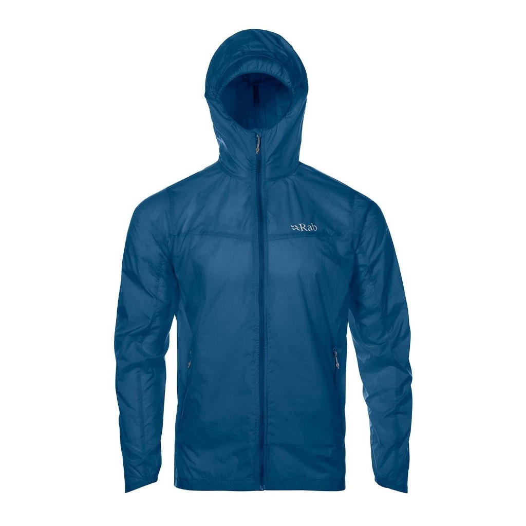 JAKET HIKING TREKKING TRAIL RUNNNG FITNESS CYCLING JACKET ULTRALIGHT RAB VITAL WINDSHIELD BLUE