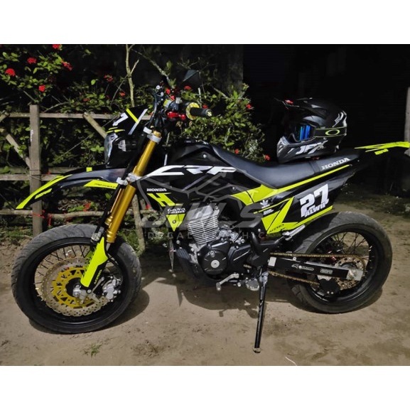 DECAL CRF 150 L FULL BODY BEBAS CUSTOM DESAIN SIMPEL KEREN DECAL KLX DECAL WR NEW