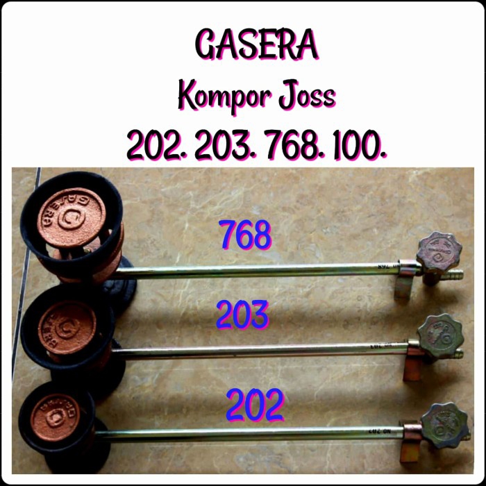 Gasera Kompor Jos Set / Kompor Tekanan Tinggi Wos Mie Ayam / SEMAWAR
