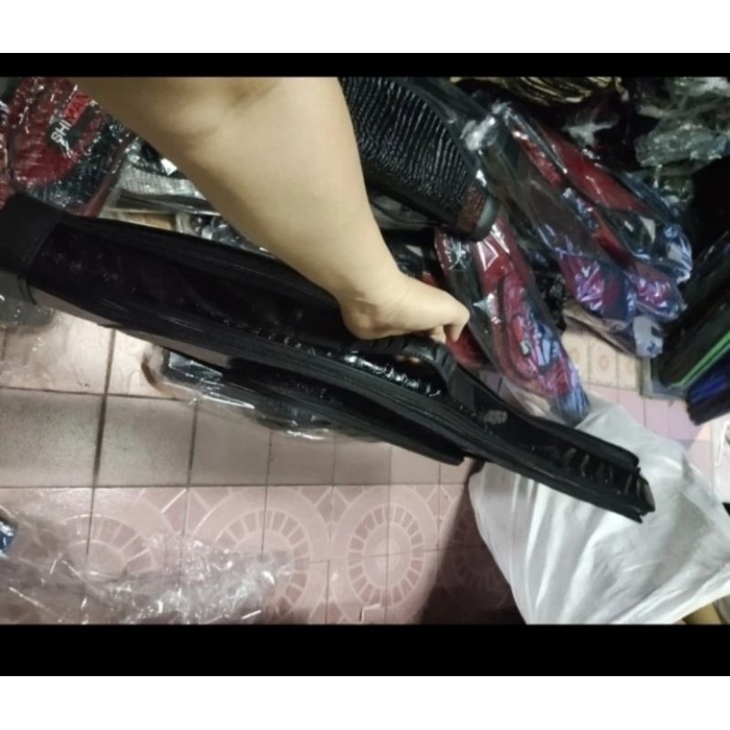 tas pancing mangkok model sisik kulit Shimano lebar DB 100 120 cm tebal kaku