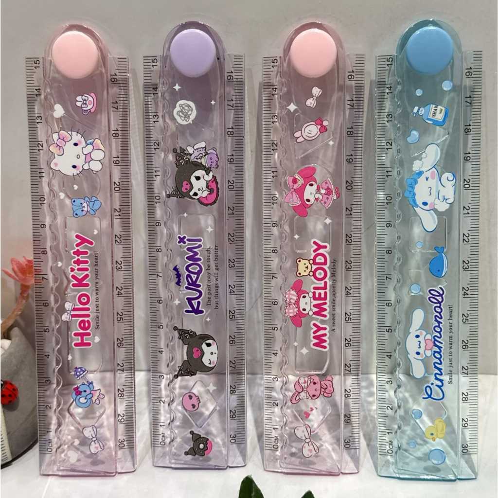 

[ORGM] Alat Tulis Kantor Perlengkapan Sekolah Penggaris Lipat Penggaris Karakter Kuromi Kitty Melody