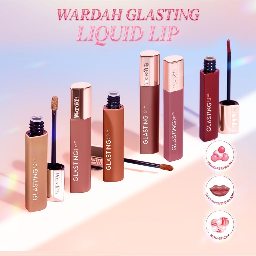 Wardah Glasting Liquid Lip | Transferproof | Tahan Lama