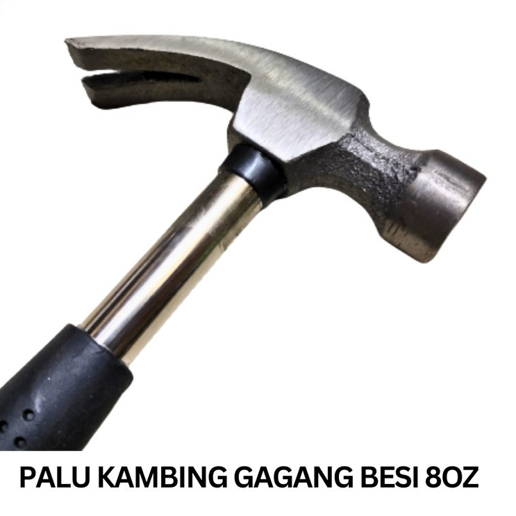 PALU KAMBING BESI  / PALU KEPALA KAMBING / PALU KAMBING 8 OZ / PALU KAMBING GAGANG BESI LAPIS KARET 