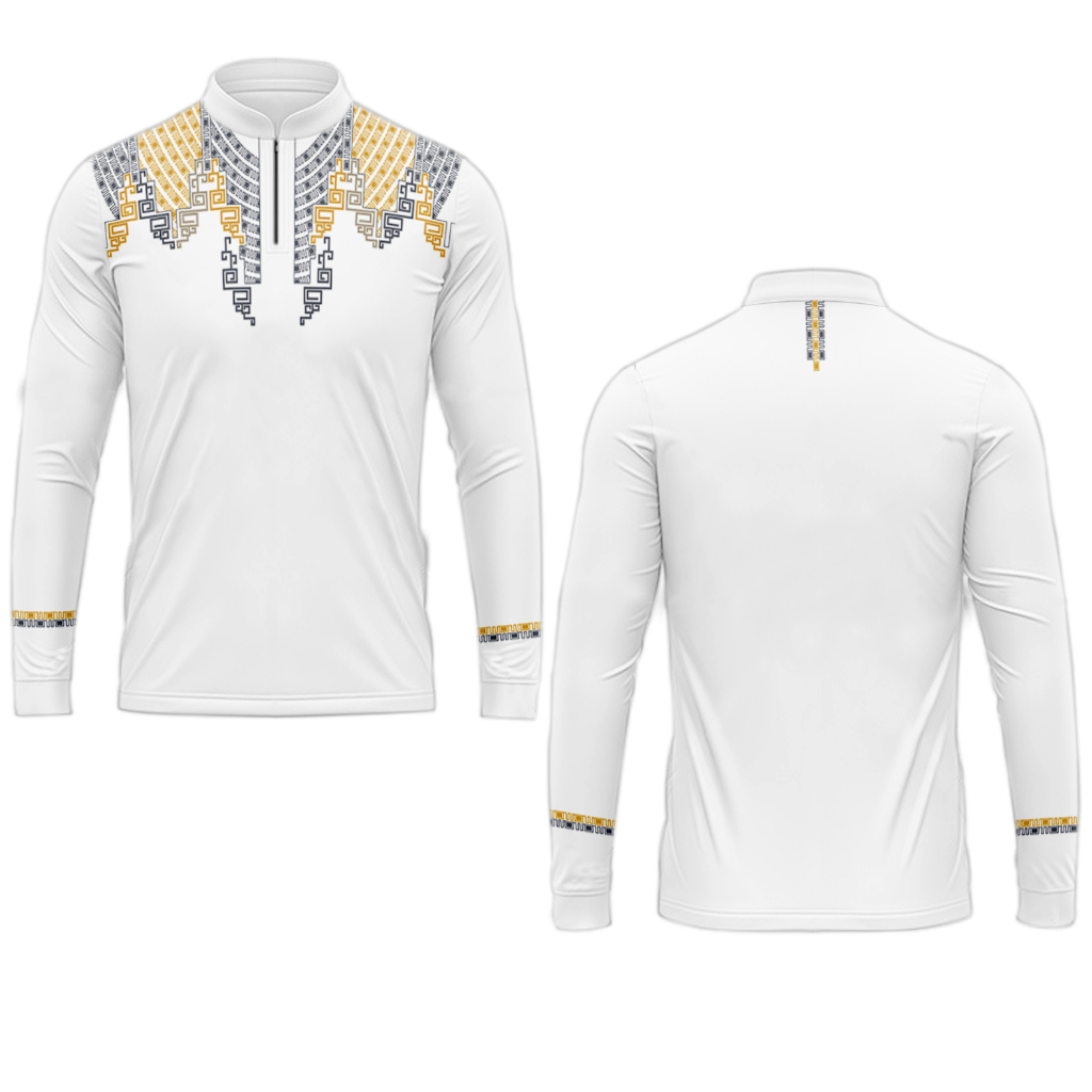 baju koko muslim putih kaos pria dewasa jersey motif full printing panjang & pendek terbaru super ba