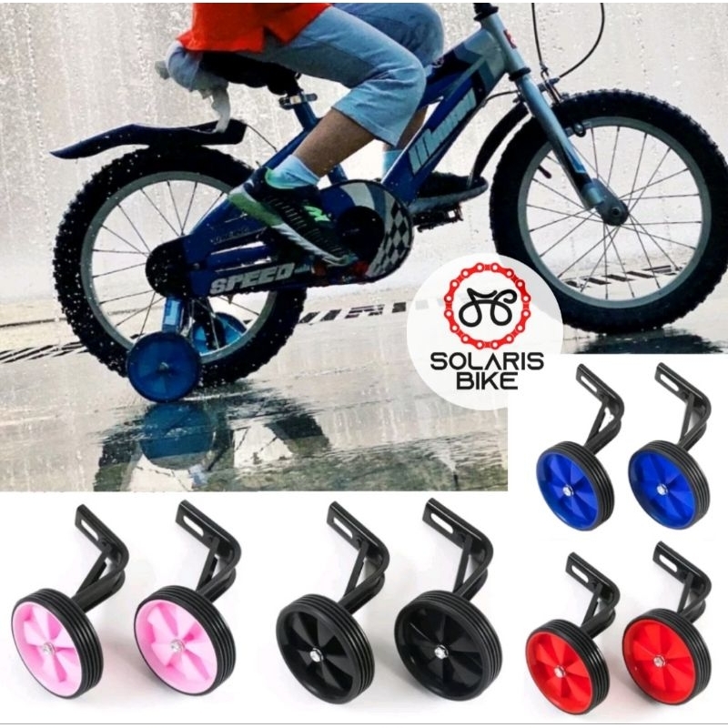 Roda Bantu Roda Belajar Samping Sepeda Anak Bmx Mini Lipat 12 Sepasang