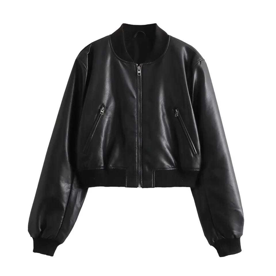 Jaket CROP WOMEN'S LEATHER