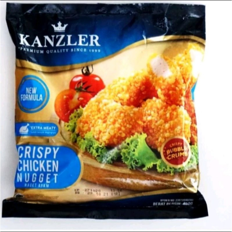 

Kanzler Chrispy chicken nugget / premium crispy / daging ayam olahan renyah / Frozen olahan daging ayam renyah