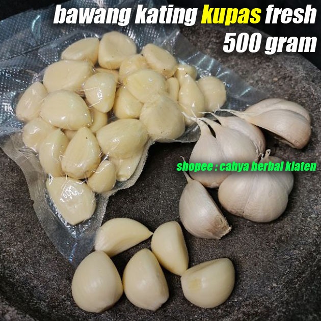

Bawang Putih Kating Kupas Fresh 500 Gram 1/2 Kg