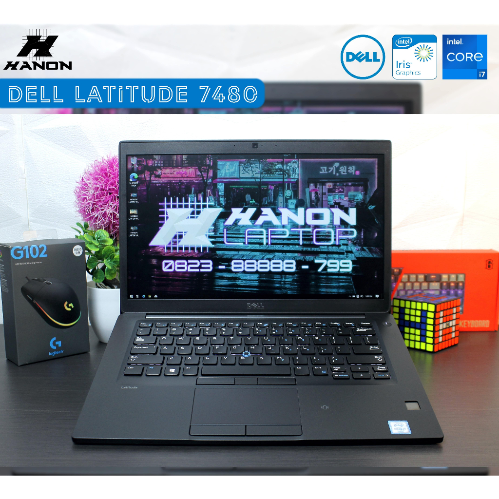 Laptop Dell Latitude 7480 Business Ultrabook Core i7 Intel Iris 540 Ram 16 GB SSD 256 GB
