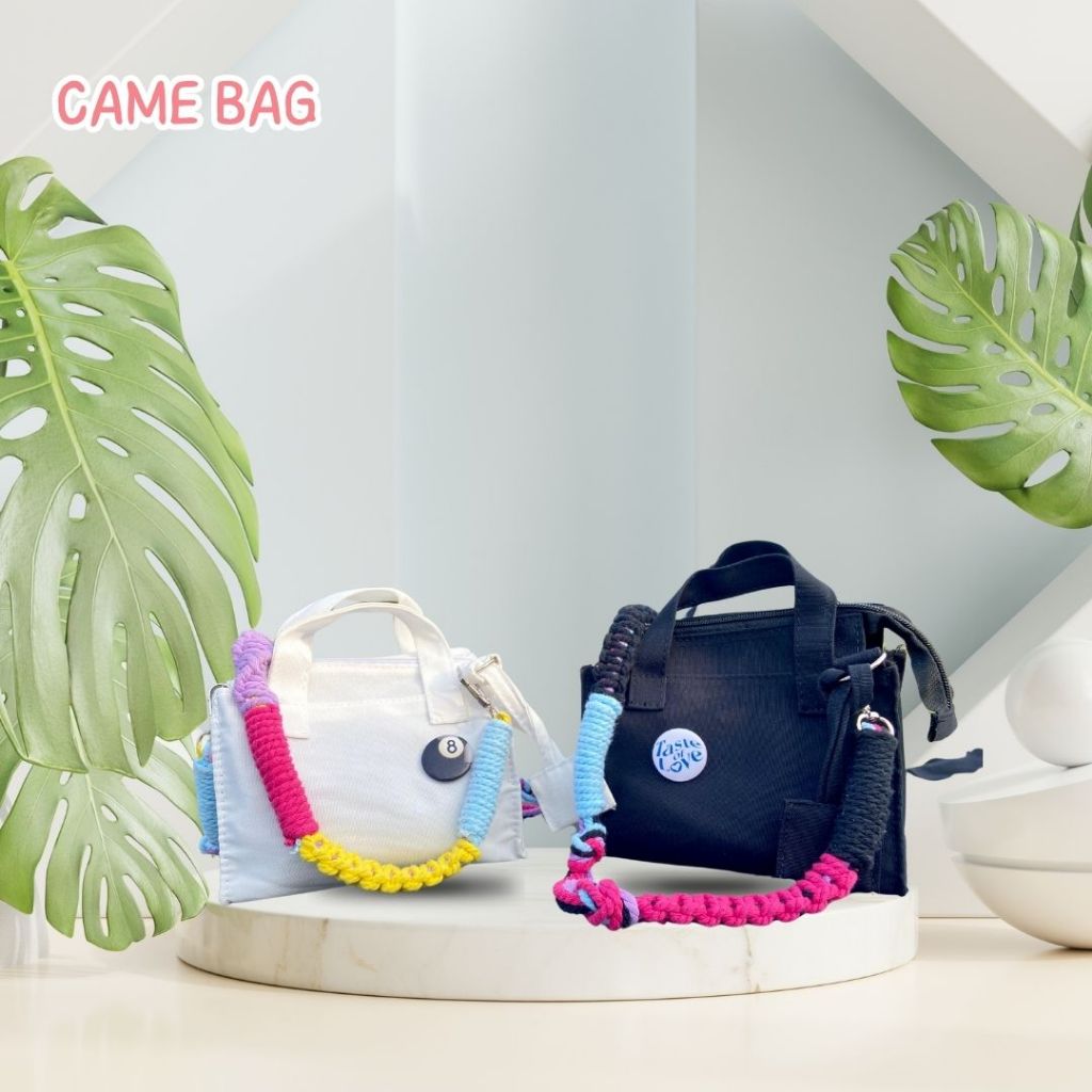 Tas Selempang Kanvas Wanita | Sling Bag Kanvas Korea CAME BAG | Tas Kanvas Wanita | Korean Bag