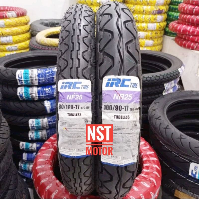 Ban Luar IRC 80/100-17 100/90-17 NR25 Tubeles Ban Luar Verza CB 150 Original IRC