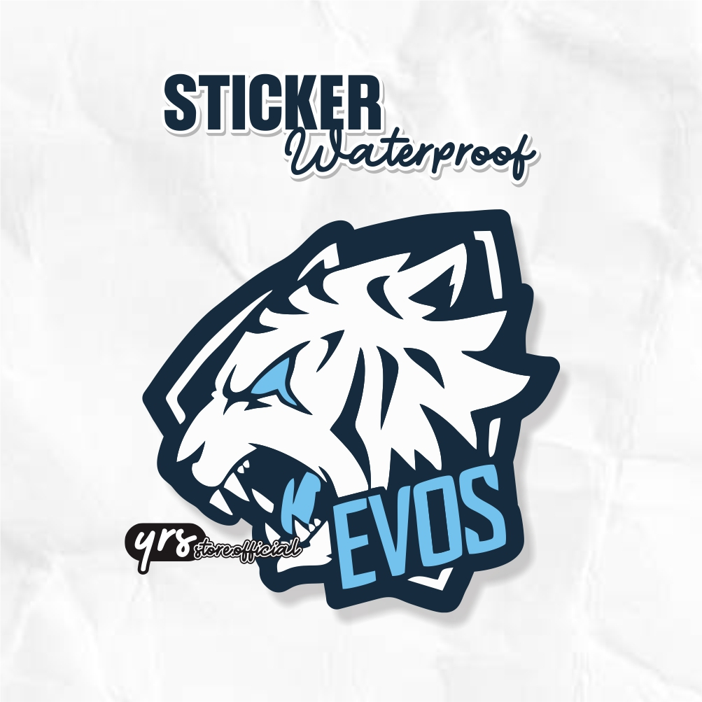 

Sticker Logo Evos Max Decal / Sticker Waterproof Ukuran +- 7 x 6,8 cm