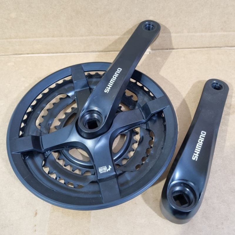 Crank Gear Shimano TY501 48 38 28T Triple Speed Alloy MTB Roadbike Sepeda Lipat Minion Minivelo