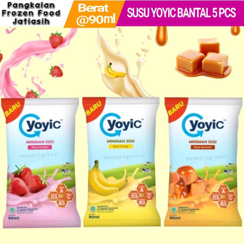 Susu Yoyic Bantal I Strawberry I Pisang I 5 pcs @90ml