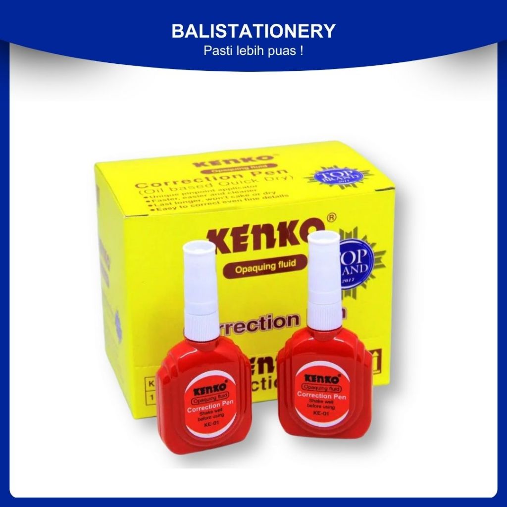 

Tip Ex Correction Fluid / Cairan Koreksi / Penghapus Cair Kenko KE-01