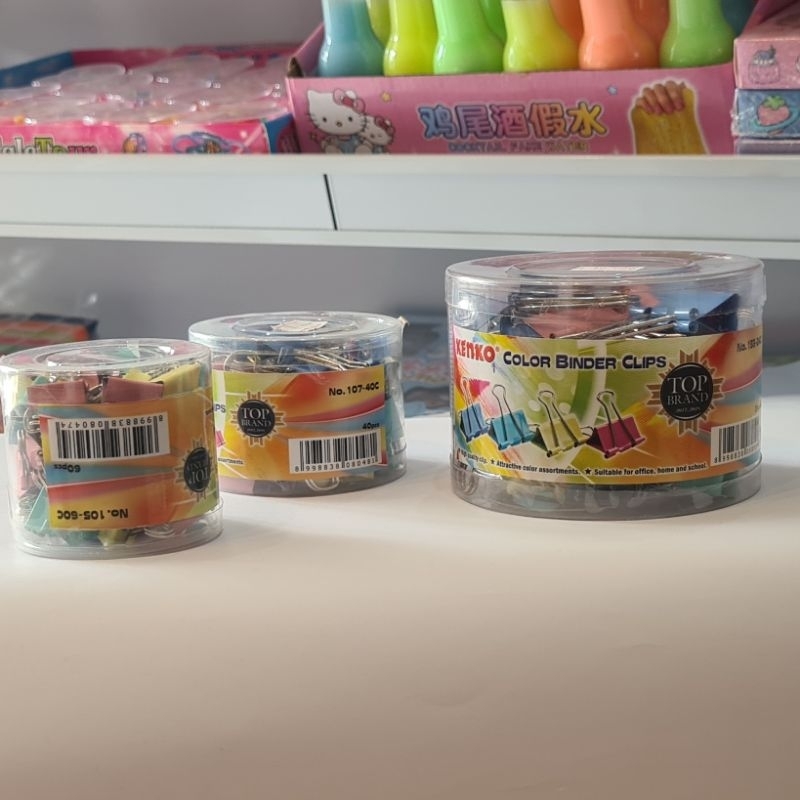 

(BISA COD) BINDER CLIPS KENKO WARNA