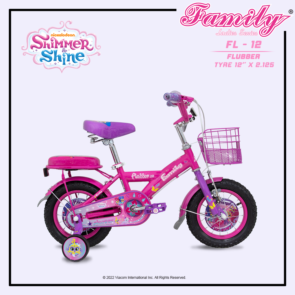 Sepeda Anak Cewek Mini 12 Inch Family Flubber
