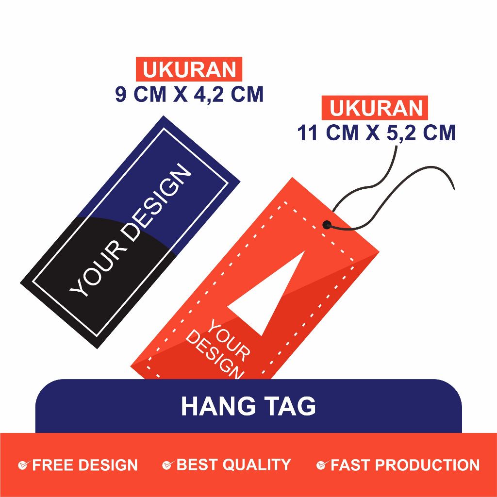 

Hang Tag Baju Custom - Cetak Hangtag Baju - Label Baju - Hang Tag - Label Merek
