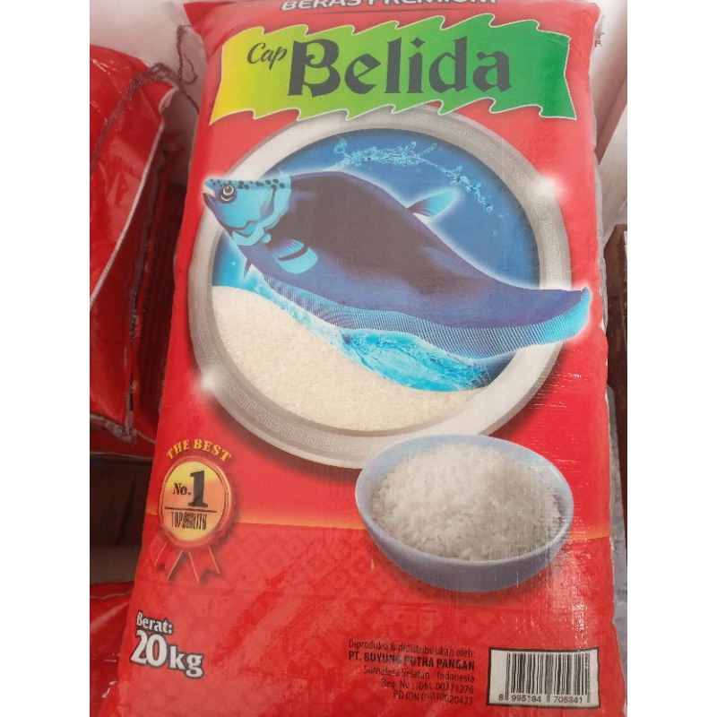 

Beras Belida Beras Topi Koki Beras Bulog Thailand non pulen (1kg)