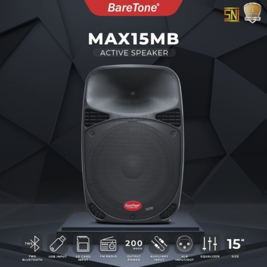 speaker aktif baretone max15mb baretone max15 mb baretone max 15mb 1bh