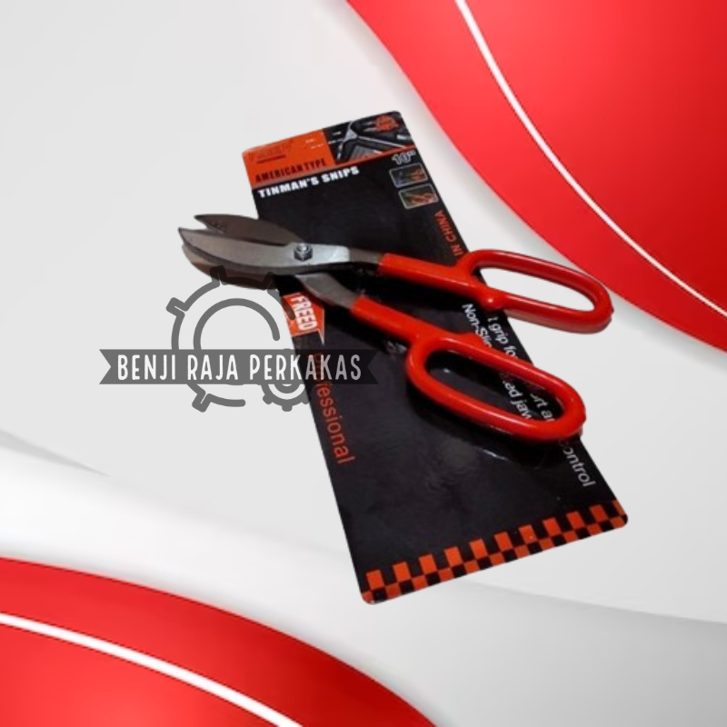FREED Gunting Seng 10 Inch / Tinman’s Snips Gunting Baja Ringan Holo Serbaguna 10"KUALITAS TERBAIK