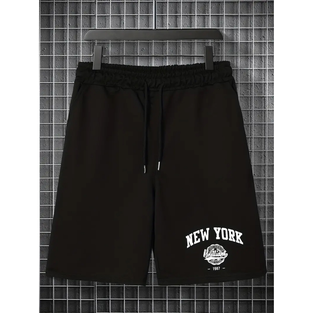 Celana Pendek Boardshort Pria Boxer Pants motif NY BRILIANT M-XXL
