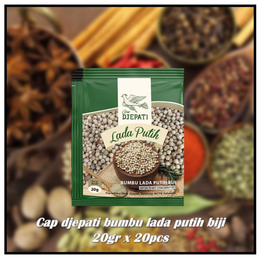 

Cap djepati bumbu lada putih biji 20gr x 20pcs