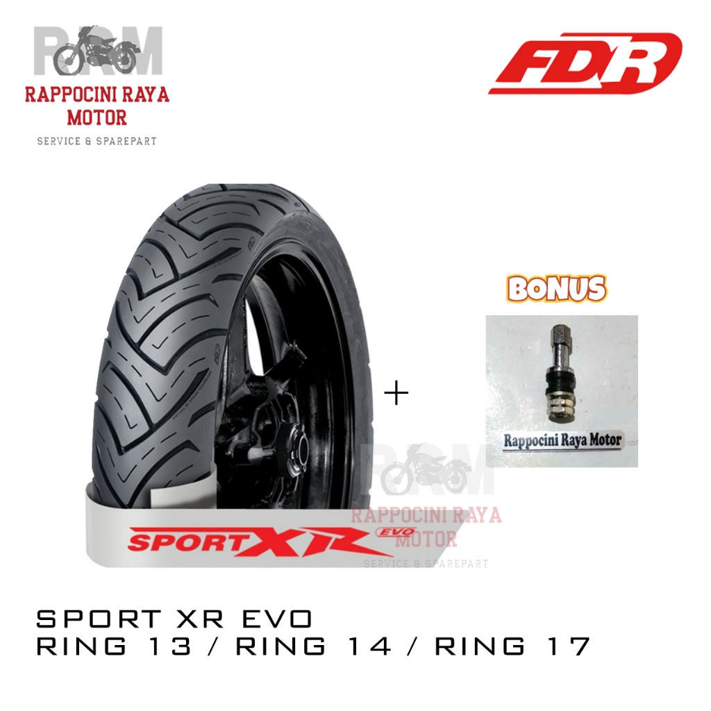 Ban FDR Sport XR EVO 110/80 14 Ban Motor Tubeless Ring 14 Free Pentil