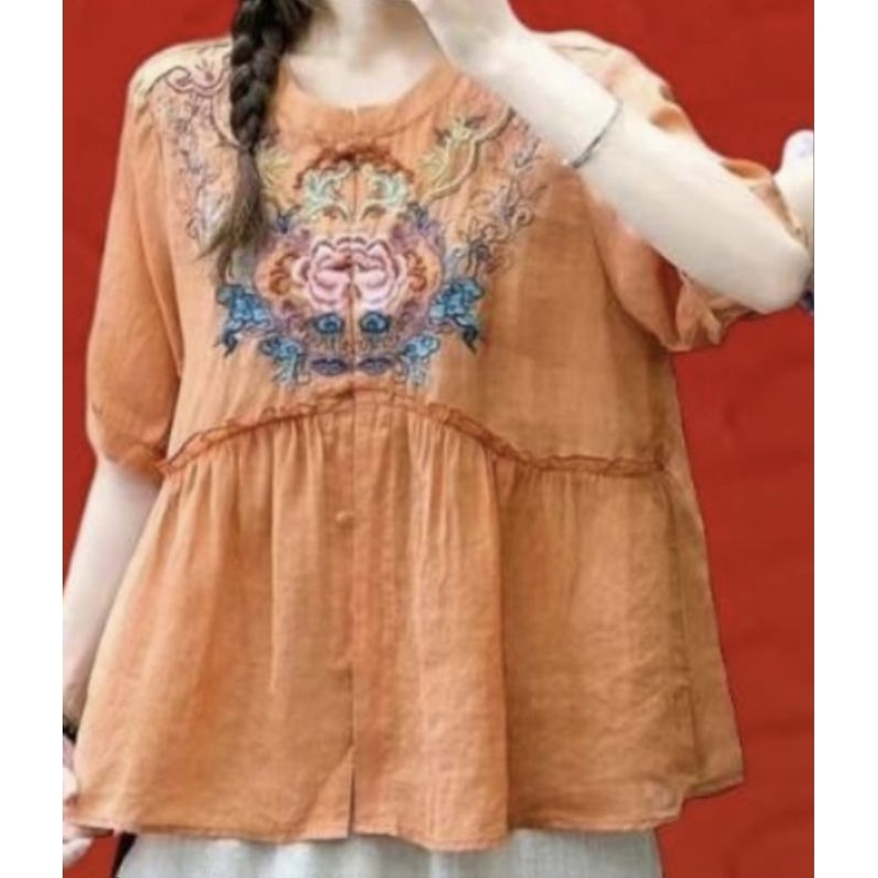 Atasan Vintage Bordir Import Bangkok