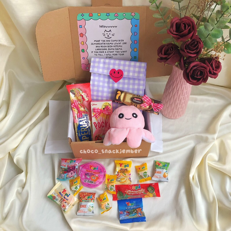 

Hampers Cewek Lucu | Hadiah Spesial untuk pacar atau Bestie | kado ulang tahun anniversary wisuda valentine sempro lebaran natal | kado murah free request ucapan